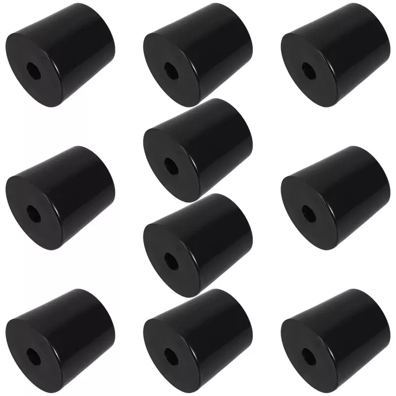 10-pack-black-rubber-door-stopper-wall-protector-with-screws-anti-scratch-noise- 10 Pack Black Rubber Door Stopper Wall Protector With Screws Anti Scratch Noise Reduction Floor Mount Door Bumper For Stable Installation In Hotels And Offices