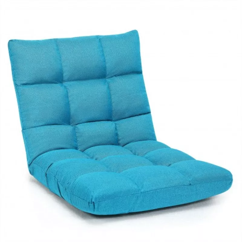 14-position-adjustable-folding-lazy-gaming-sofa-light-blue 14-Position Adjustable Folding Lazy Gaming Sofa-Light Blue