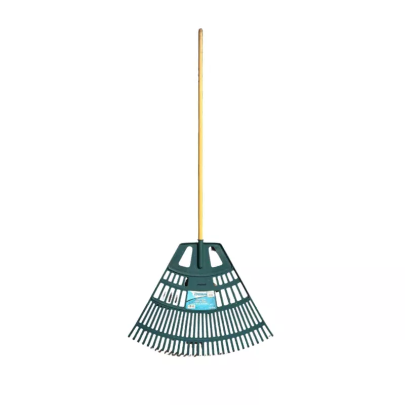 30″ Poly Leaf Rake w/Wood Handle