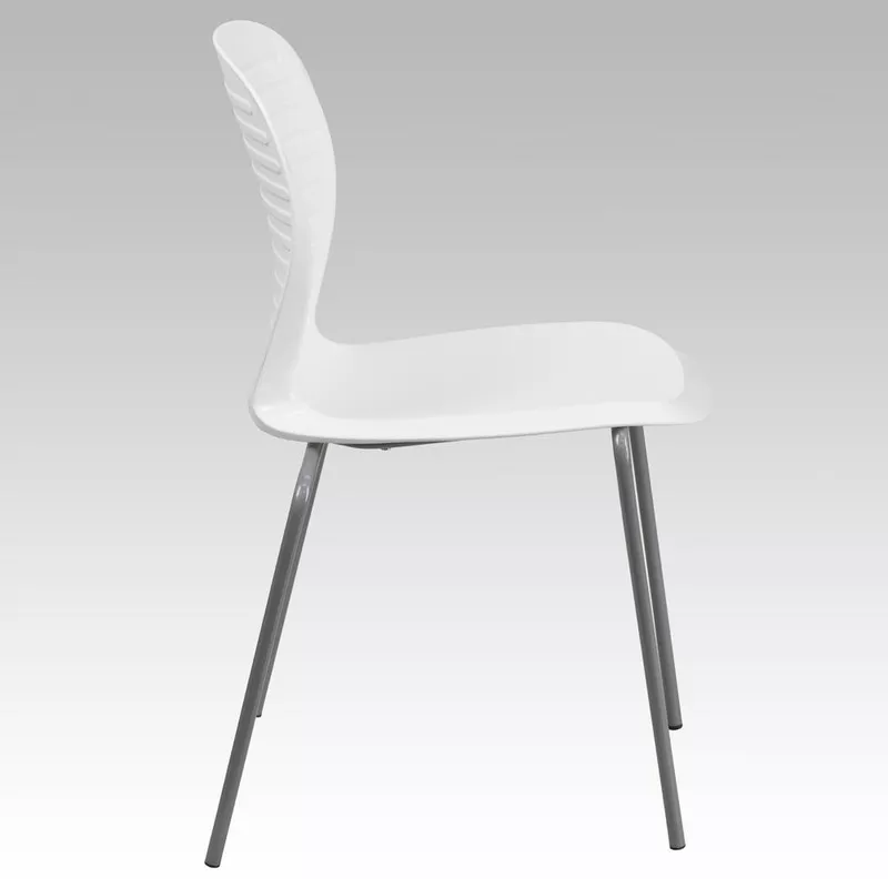 551-lb-capacity-white-stack-chair 551 lb. Capacity White Stack Chair