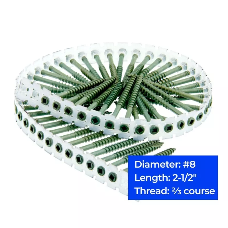 8-composite-decking-2-3-coarse-2-1-2-screws-800-ct #8 Composite Decking 2/3 Coarse 2-1/2″ Screws, 800 ct