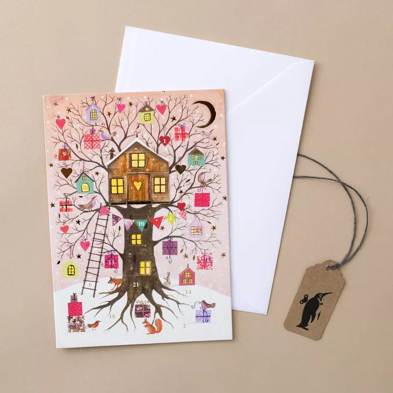 advent-calendar-greeting-card-christmas-tree-house Advent Calendar Greeting Card | Christmas Tree House