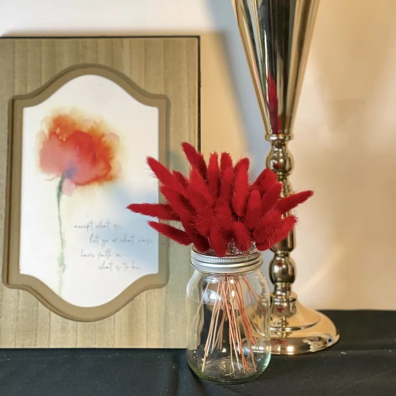 artificial-bunny-tails-stems-natural-beige-12-inch-silk-grass-boho-fall-wedding- Artificial Bunny Tails Stems, Natural Beige, 12 Inch, Silk Grass for Boho Fall Wedding Table Centerpiece with Glass Vase Red