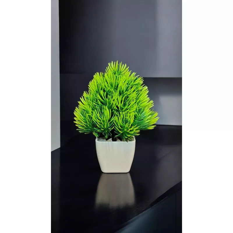 artificial-green-plant14cm-with-decorative-pot-my-garden-store Artificial Green Plant14cm with Decorative Pot – My Garden Store