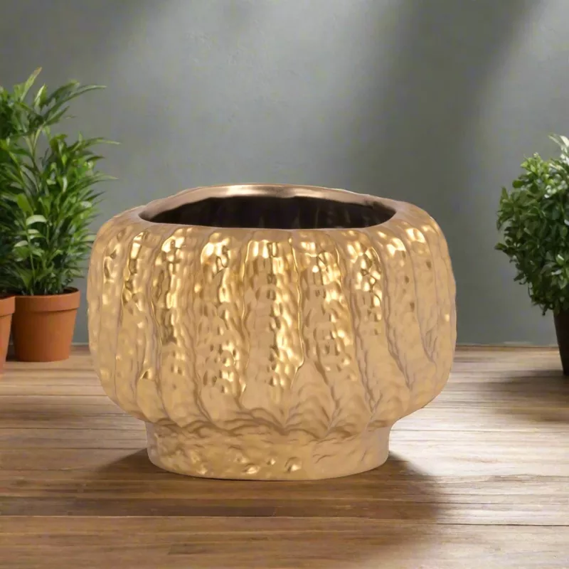 bella-stoneware-gold-pot Bella Stoneware Gold Pot