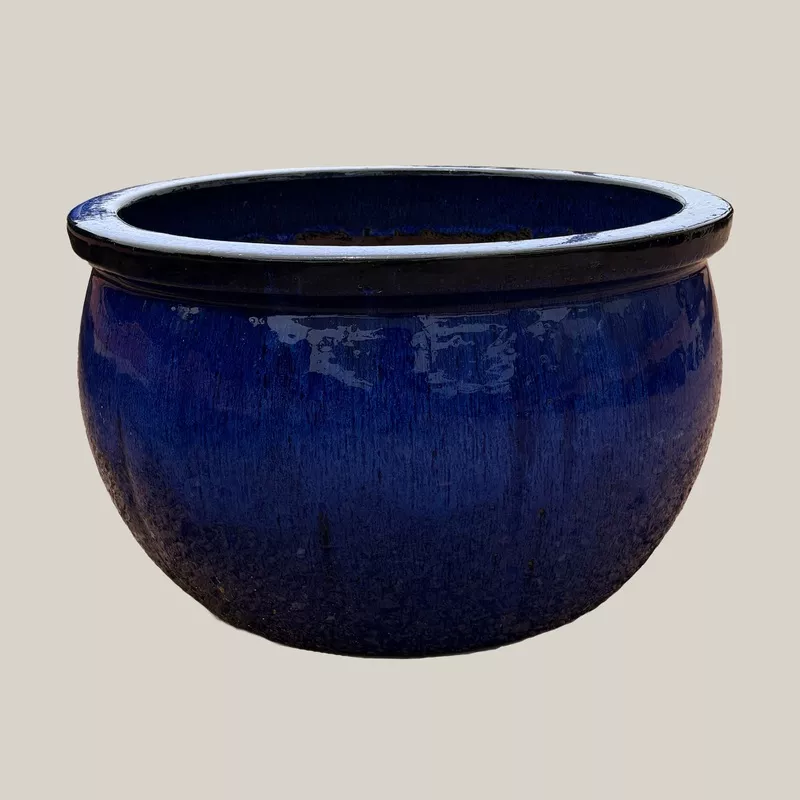 blue-round-bowl-planter Blue Round Bowl Planter