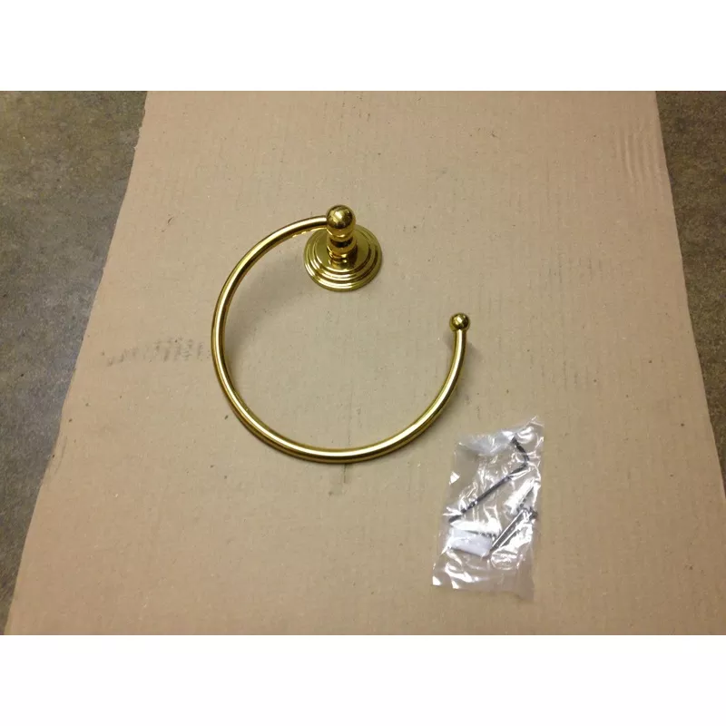 Brass Towel Ring Open