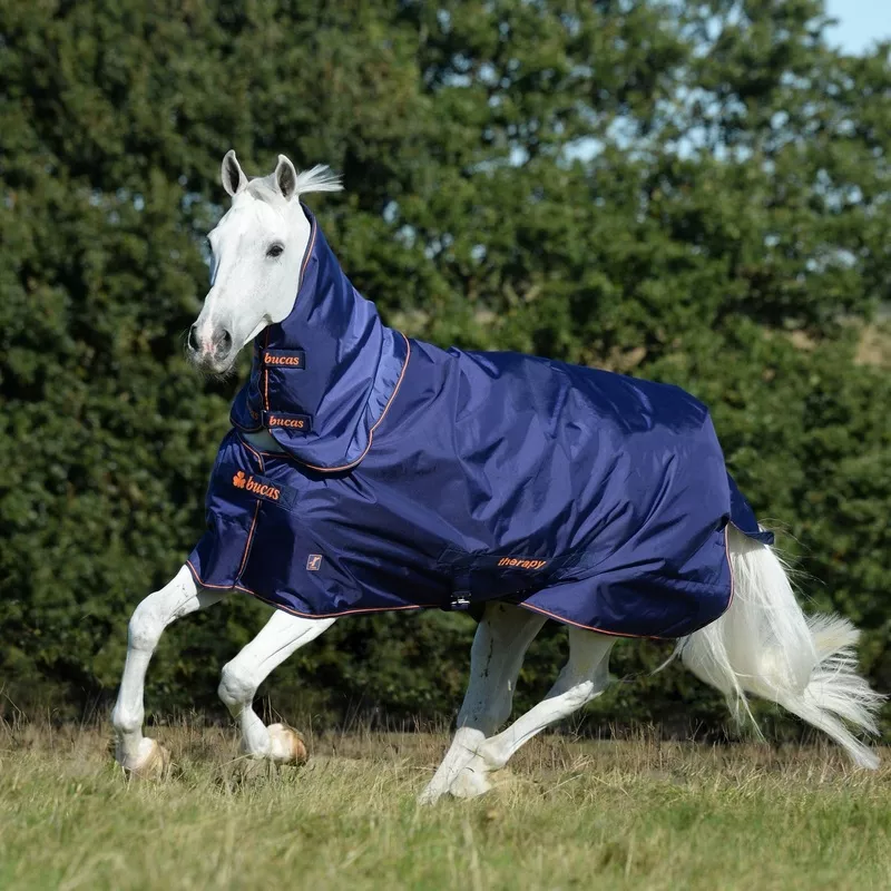 bucas-therapy-turnout-150g-with-recuptex-navy Bucas Therapy Turnout 150g with Recuptex Navy