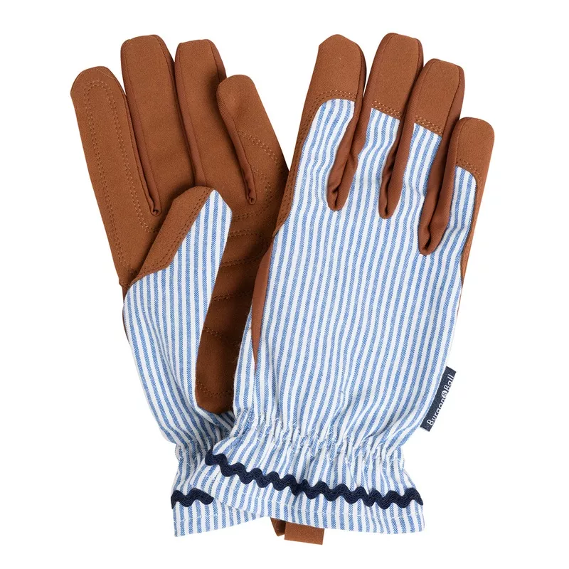 collector-women-s-gardening-gloves-blue-stripe ‘Collector’ Women’s Gardening Gloves, Blue Stripe