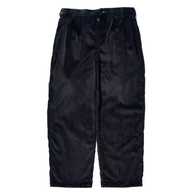 double-pleat-corduroy-trousers-030-black DOUBLE-PLEAT CORDUROY TROUSERS 030 BLACK