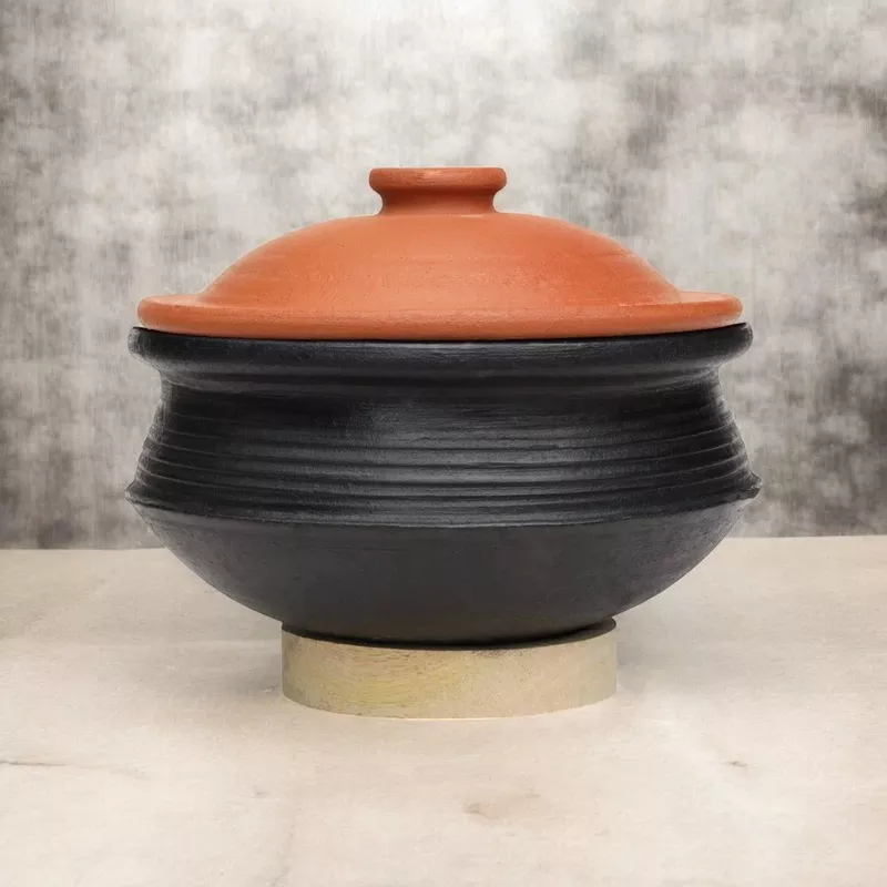 ecocraft-earthen-biryani-pot-black Ecocraft Earthen Biryani Pot Black