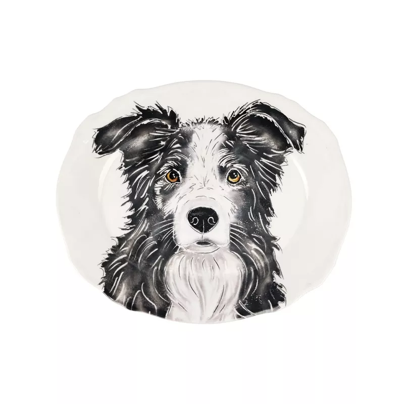 fattoria-sheep-dog-medium-oval-platter Fattoria Sheep Dog Medium Oval Platter