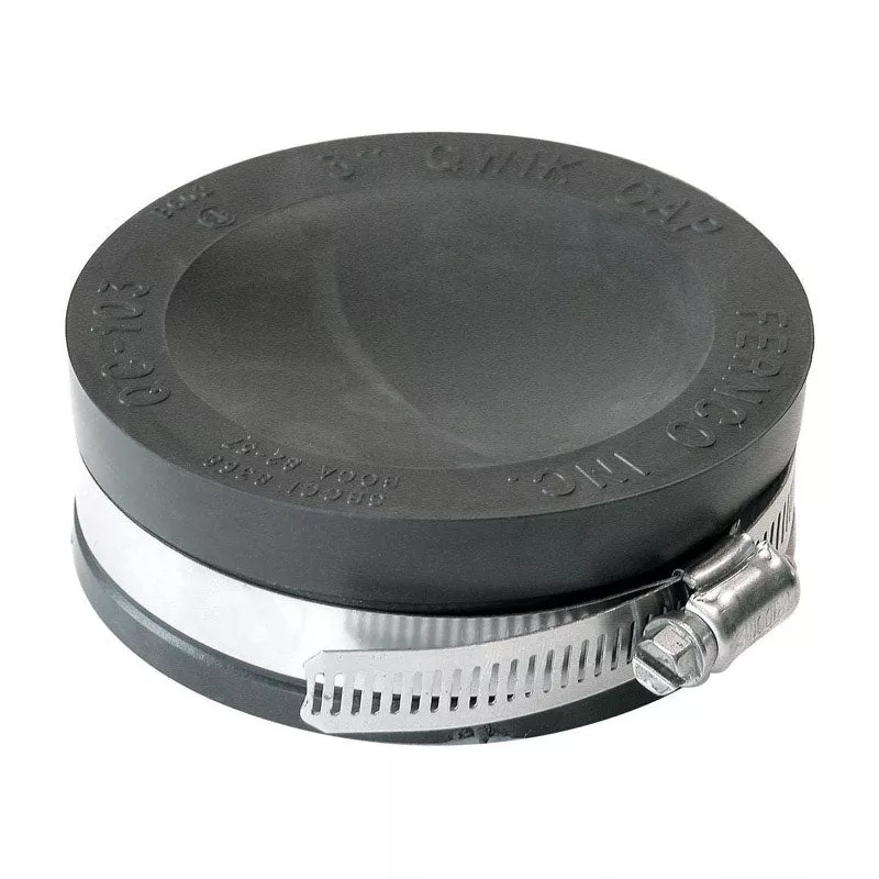 fernco-schedule-40-3-in-hub-hub-pvc-4-4-in-drain-cap-1-pk Fernco Schedule 40 3 in. Hub Hub PVC 4.4 in. Drain Cap 1 pk