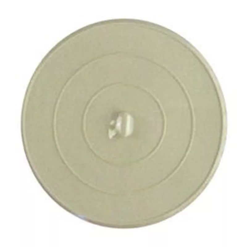 Flat Suction Type Stopper, White, Rubber, 4.75-In.