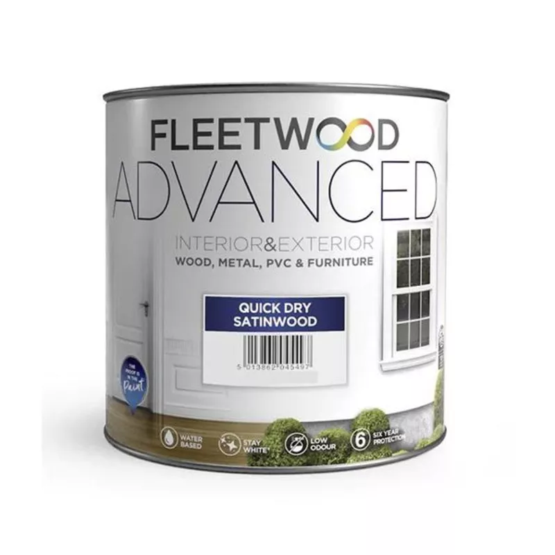 fleetwood-advanced-quick-dry-satinwood-white-1ltr Fleetwood Advanced Quick Dry Satinwood White 1ltr