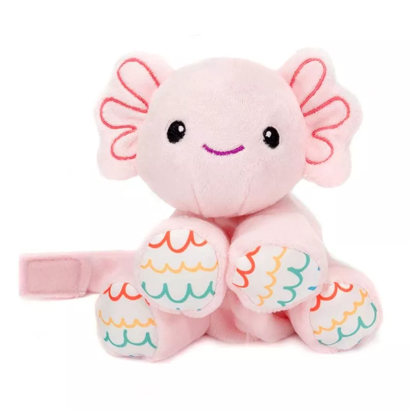 Floppy Body Pacifier 4″ Holder Axolotl