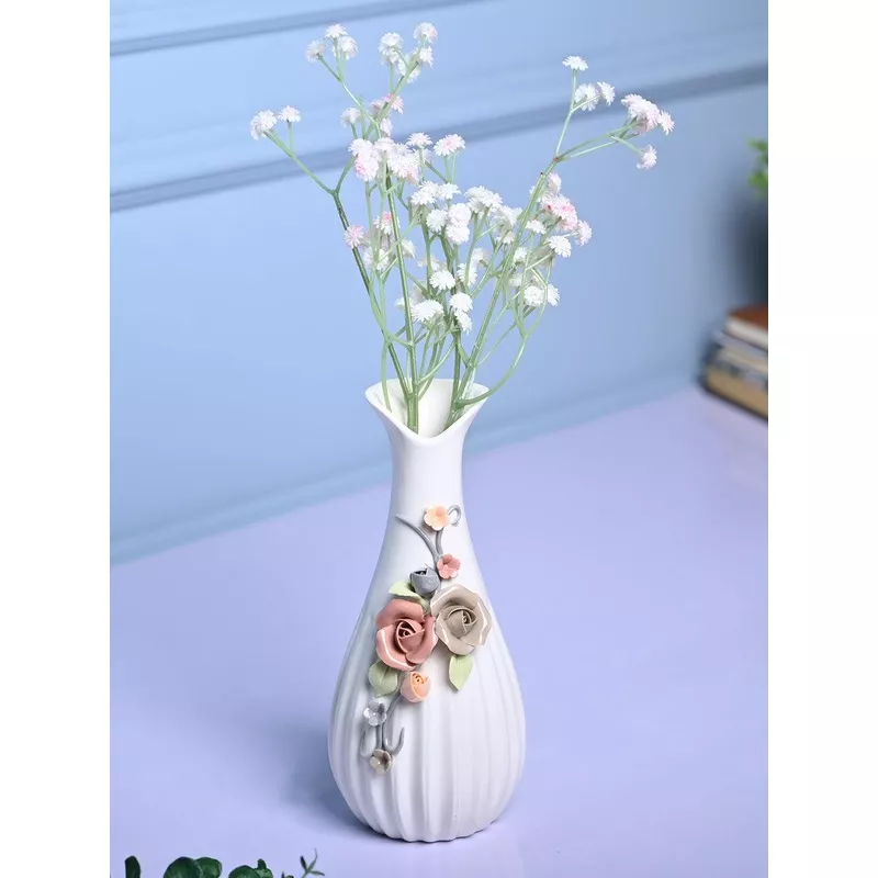 floral-delight-white-asymmetrical-vase Floral Delight – White Asymmetrical Vase