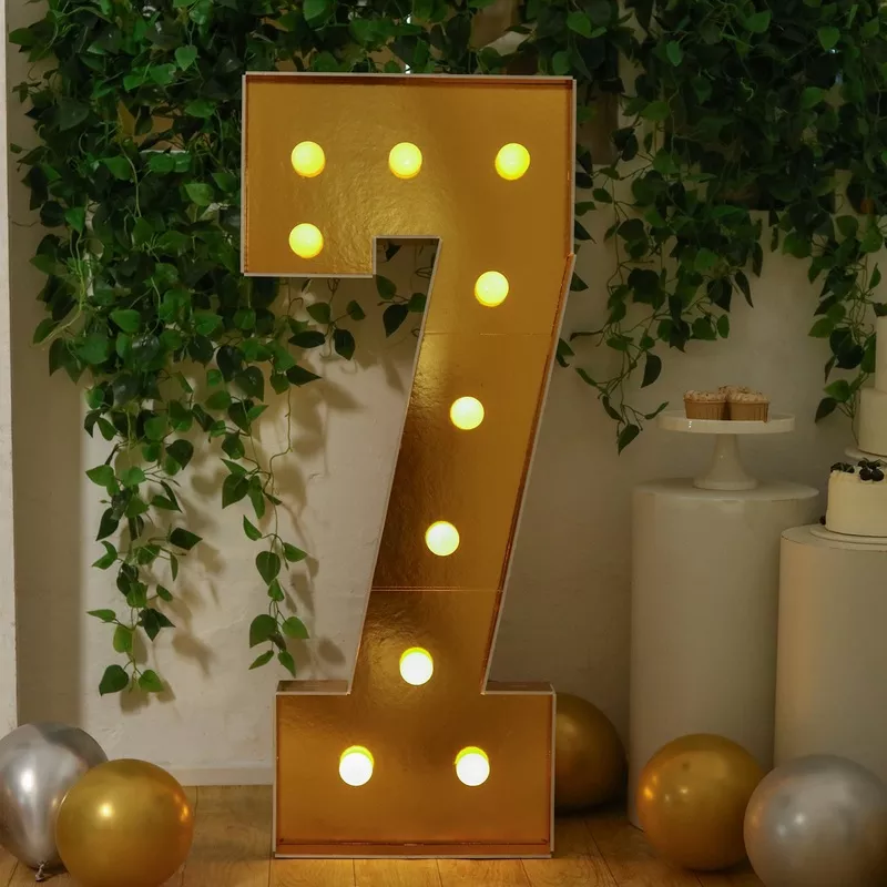 giant-led-marquee-light-up-number-7-gold-4ft-pre-cut-foam-board-with-10-warm-whi Giant LED Marquee Light Up Number “7”, Gold 4ft Pre-Cut Foam Board with 10 Warm White Battery Operated LEDs, Glue Gun and Sticks