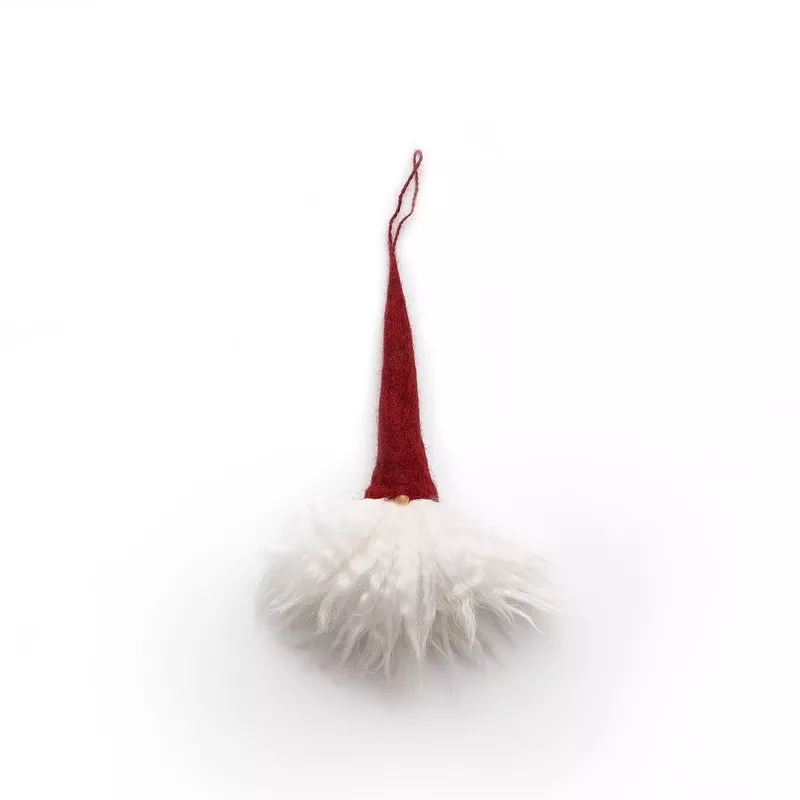 gnome-ornament-in-red-with-white-beard Gnome Ornament in Red with White Beard