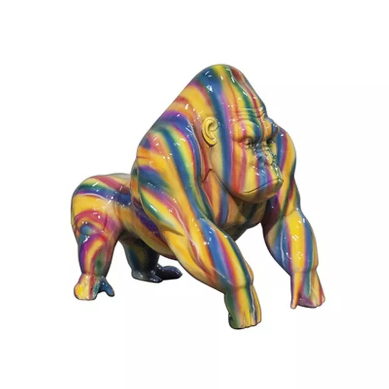 gorilla-colorsplash-bronze-sculpture Gorilla ColorSplash Bronze Sculpture