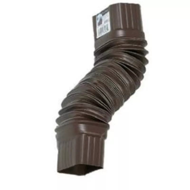gutter-flex-elbow-brown-2-x-3-in Gutter Flex Elbow, Brown, 2 x 3-In.
