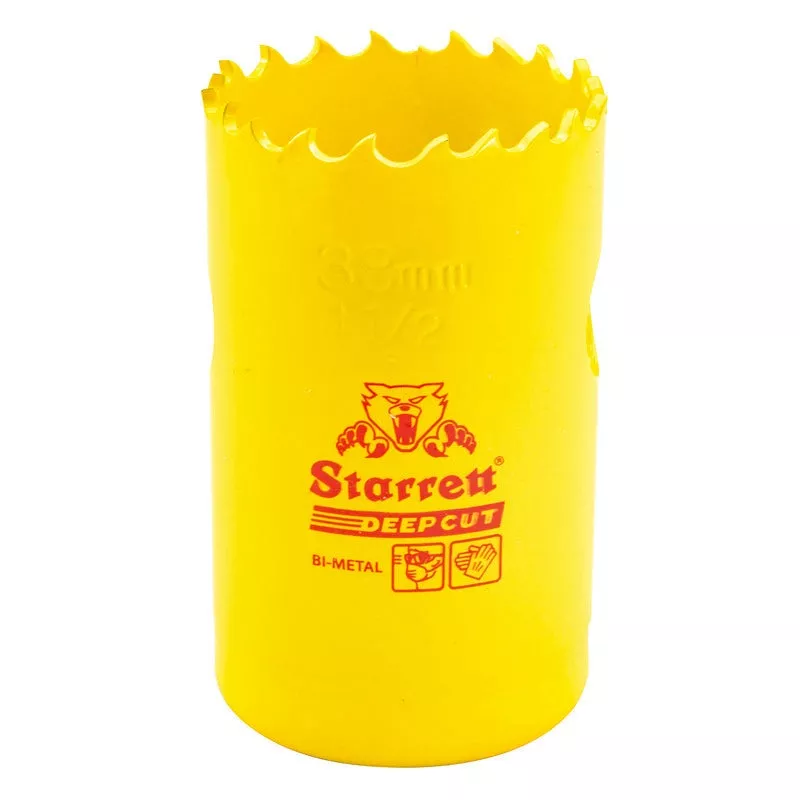 hole-saw-starrett-1-1-2-38mm-deep-cut-hole-saw-dch0112-g Hole Saw – Starrett 1-1/2” (38mm) Deep Cut Hole Saw, DCH0112-G