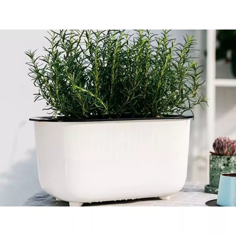 indoor-wicking-planter-set-includes-plants-soil-free-watering-can-white Indoor Wicking Planter Set – Includes Plants & Soil + Free Watering Can White