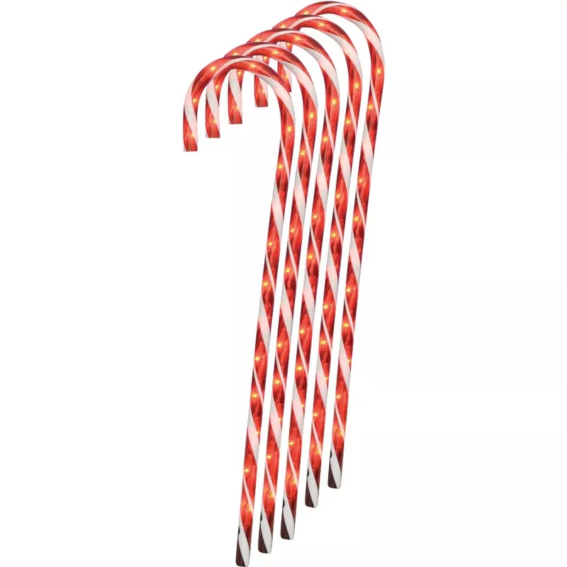 j-hofert-28-in-incandescent-candy-cane-pathway-marker-light-set-10-per-set J Hofert 28 In. Incandescent Candy Cane Pathway Marker Light Set (10 per set)