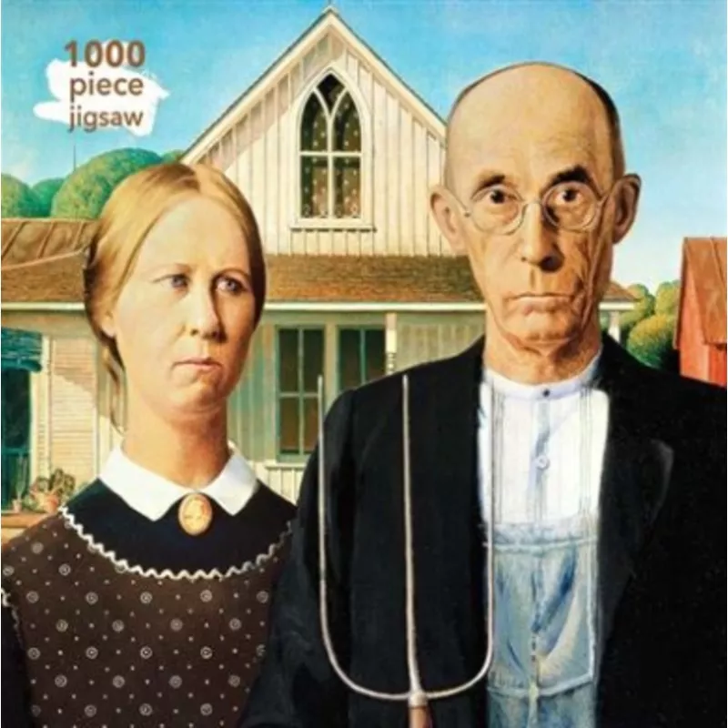 JIGSAW PUZZLE AMERICAN GOTHIC 1000PC