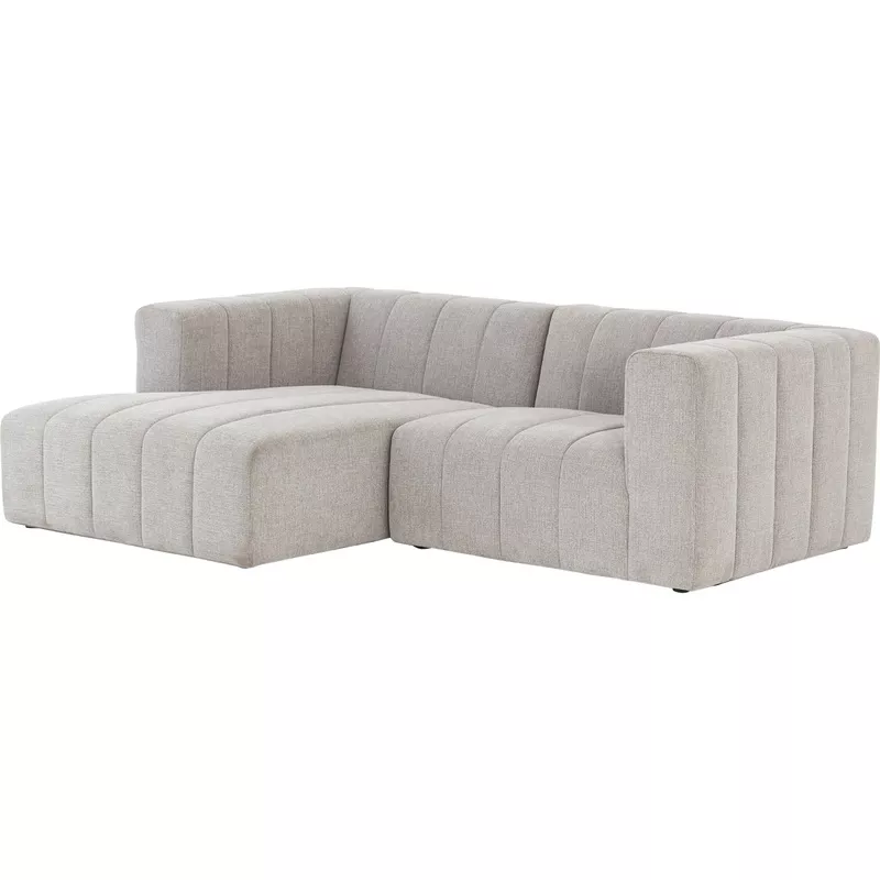 Langham Channeled 2-Piece Sectional Fayette Cloud