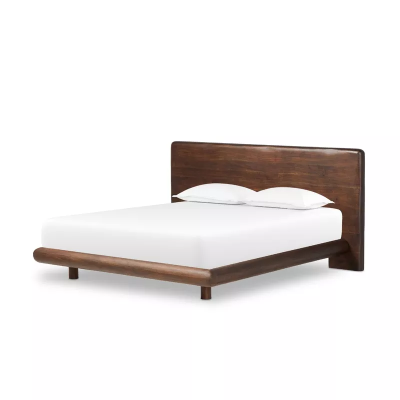 lawson-solid-acacia-wood-platform-bed-frame-with-live-edge-headboard Lawson Solid Acacia Wood Platform Bed Frame with Live-Edge Headboard