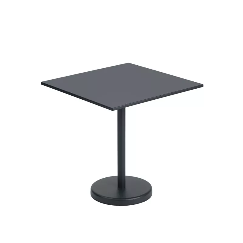 linear-steel-caf-table-black Linear Steel Caf Table Black