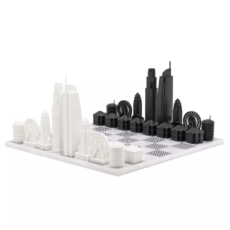 los-angeles-skyline-chess-set-marble-board Los Angeles Skyline Chess Set – Marble Board