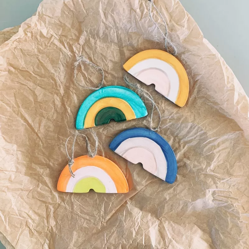luna-reece-ceramics-rainbow-ornament-blue Luna Reece Ceramics – Rainbow Ornament Blue