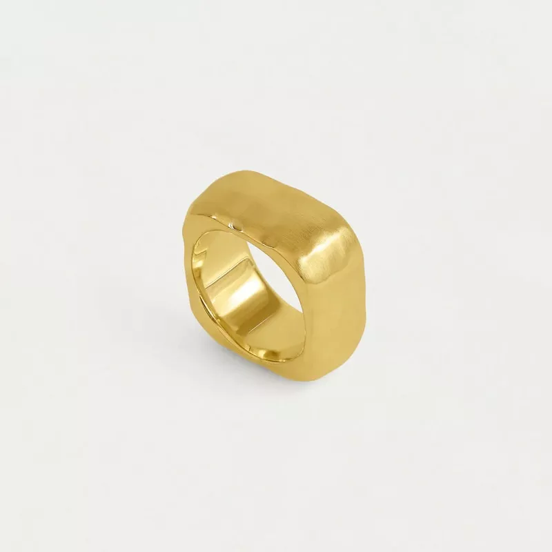 mara-hammered-gold-ring Mara Hammered Gold Ring