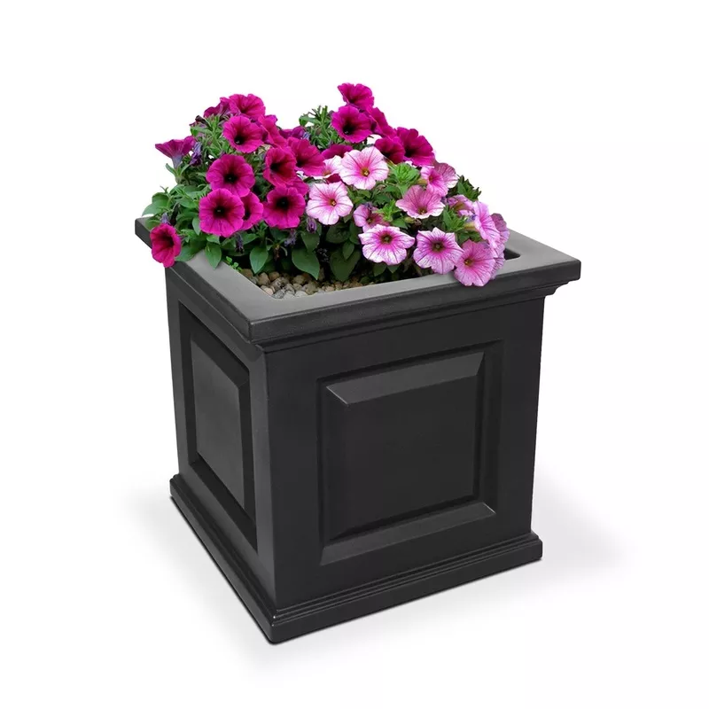 Mayne Nantucket 16″ x 16″ Planter – Black