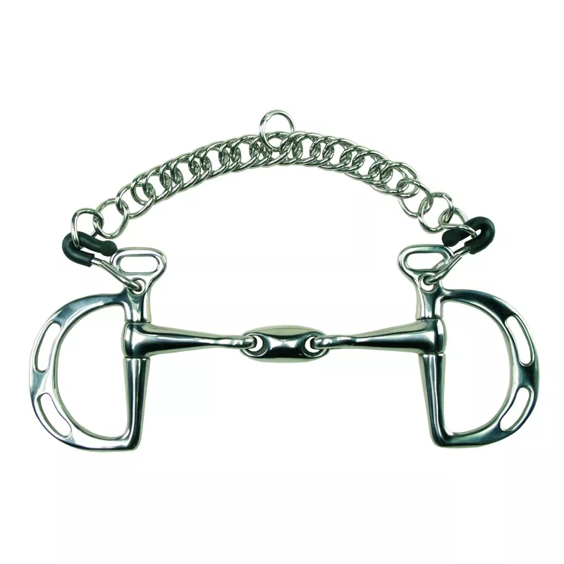 Metalab Double Jointed 17 MM Oval Link Kimberwick with Curb Chain