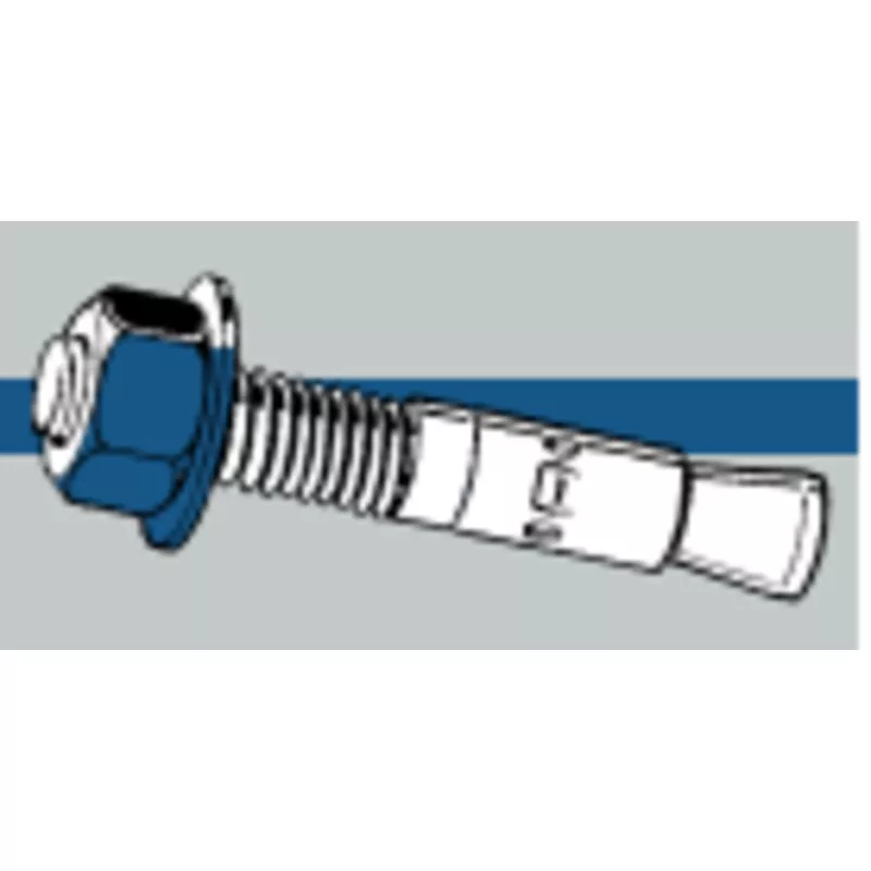 Midwest Fastener TorqueMaster Blue Wedge Anchors 3/8 x 3″