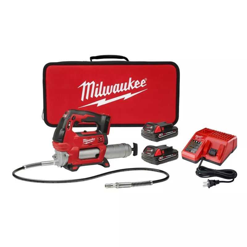 milwaukee-2646-22ct-m18-2-speed-grease-gun-2ct-kit Milwaukee 2646-22CT – M18 2-Speed Grease Gun 2CT Kit