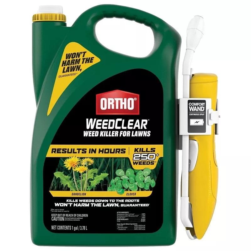 ortho-0204510-ready-to-use-weed-killer-liquid-clear-yellow-spray-application-1-g Ortho 0204510 Ready-to-Use Weed Killer, Liquid, Clear Yellow, Spray Application, 1 gal Bottle