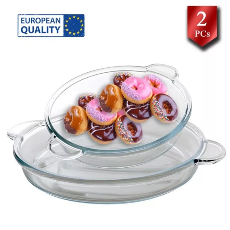 paabahe-2-piece-glass-baking-dish-set-14-5-12-5 Paabahe 2-Piece Glass Baking Dish Set, 14.5″ & 12.5″