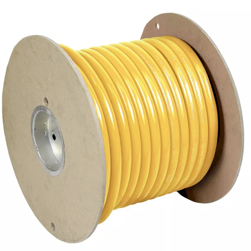 Pacer Yellow 2/0 AWG Battery Cable – 100 [WUL2/0YL-100]