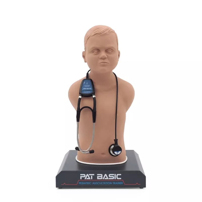 pat-basic-pediatric-auscultation-trainer-with-simscope-wi-fi-training-stethoscop PAT BASIC – Pediatric Auscultation Trainer with SimScope Wi-Fi Training Stethoscope, Light