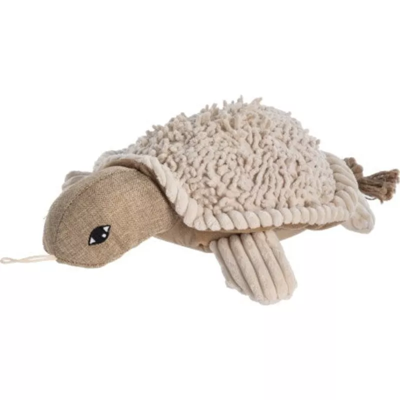 PetLou 10″ Natural Turtle Dog Toy