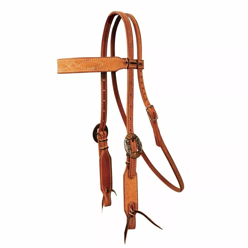 professionals-choice-gunslinger-5-8-browband-headstall-natural-roughout Professionals Choice Gunslinger 5/8″ Browband Headstall Natural Roughout