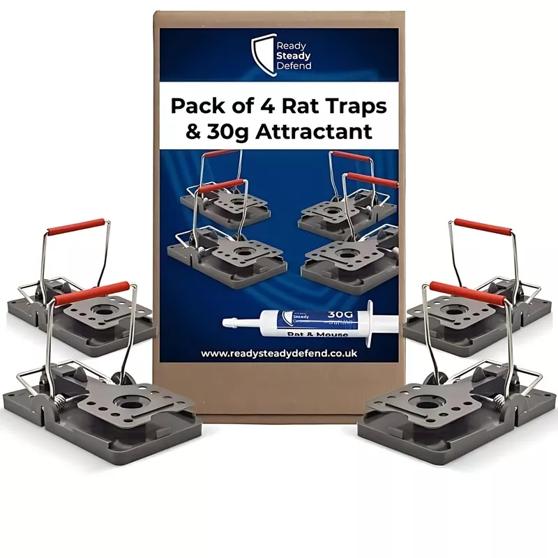 rat-control-kit-with-professional-traps-30g-bait-attractant-syringe Rat Control Kit with Professional Traps & 30g Bait Attractant Syringe