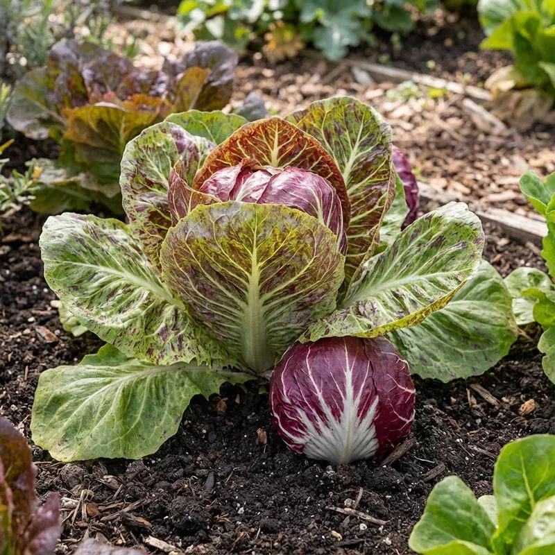 red-white-radicchio-vegetable-seeds-planting Red & White Radicchio Vegetable Seeds for Planting