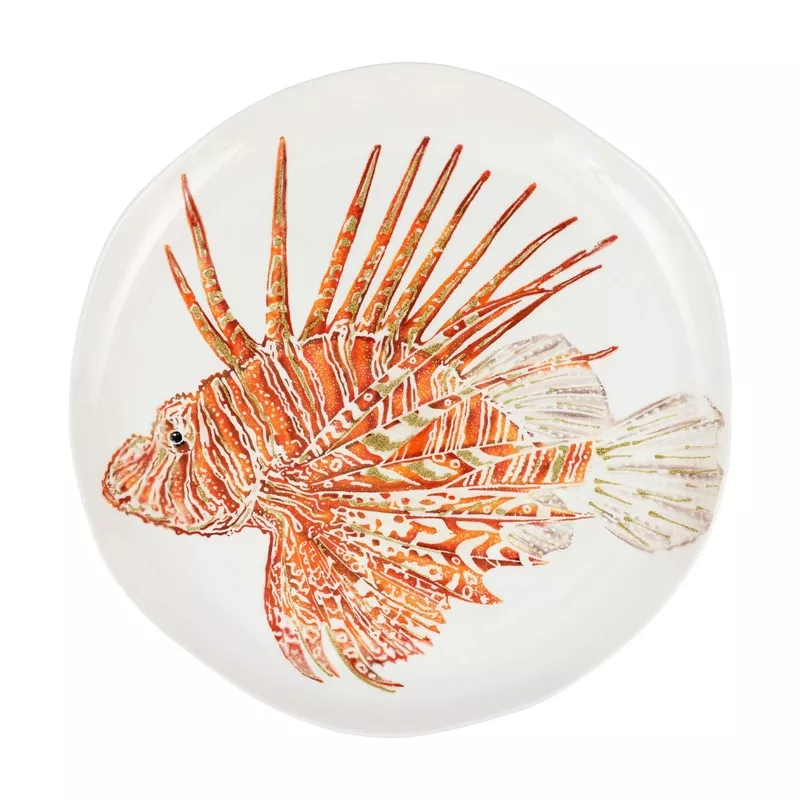 reef-lionfish-round-platter Reef Lionfish Round Platter