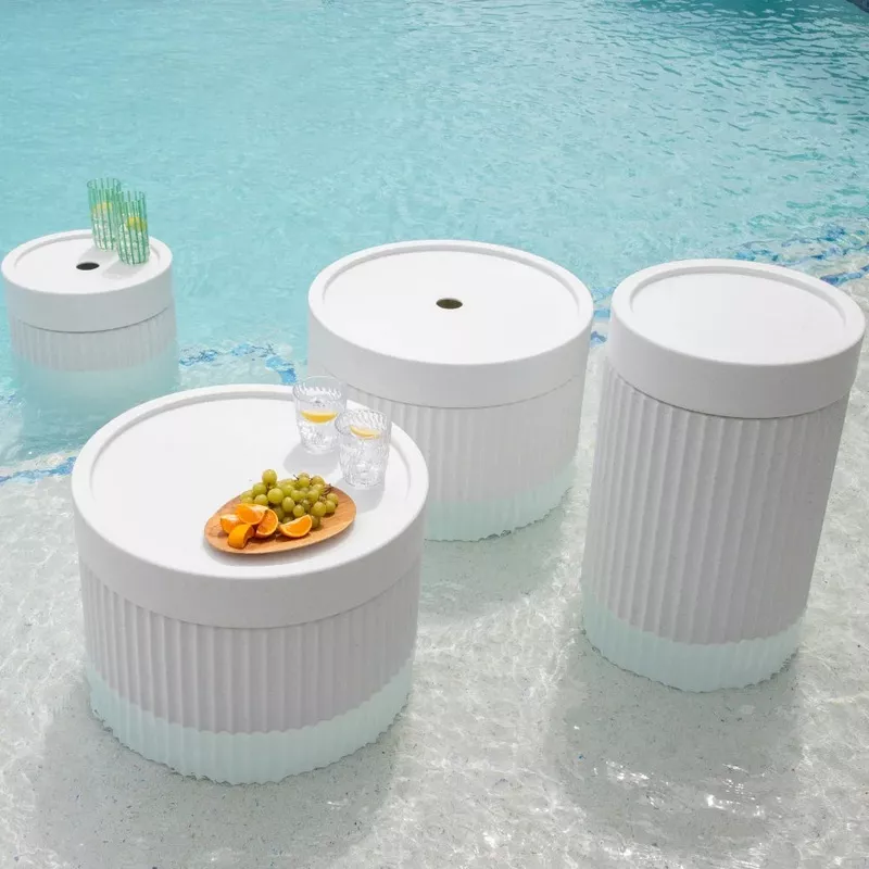 ripple-in-pool-tall-round-side-table-15-5-polymer Ripple In-Pool Tall Round Side Table | 15.5″ Polymer