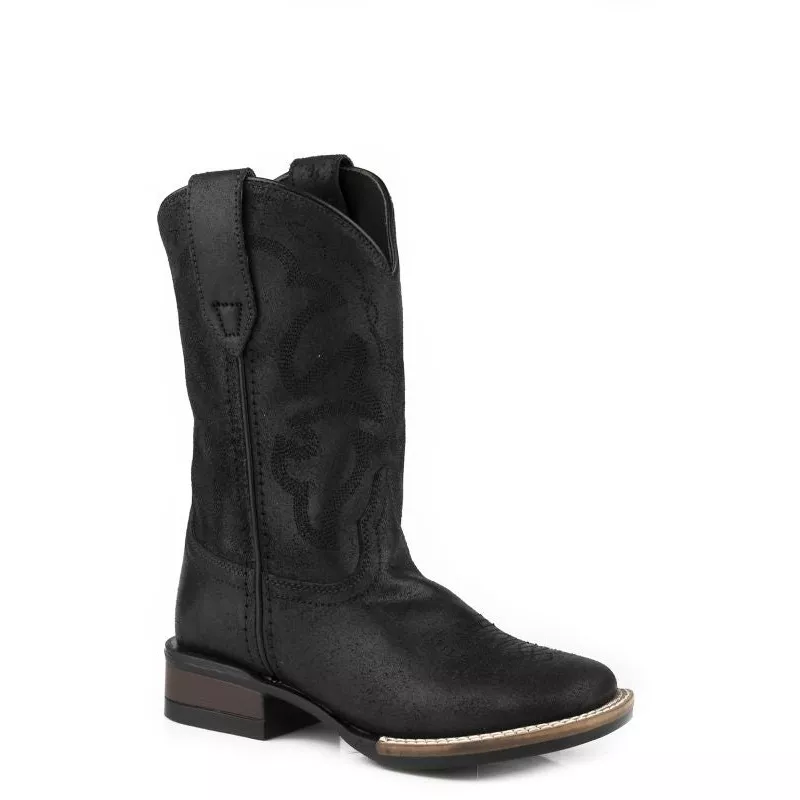 roper-childs-monterey-sq-toe-boots-11-black-black Roper Childs Monterey Sq Toe Boots 11 Black Black
